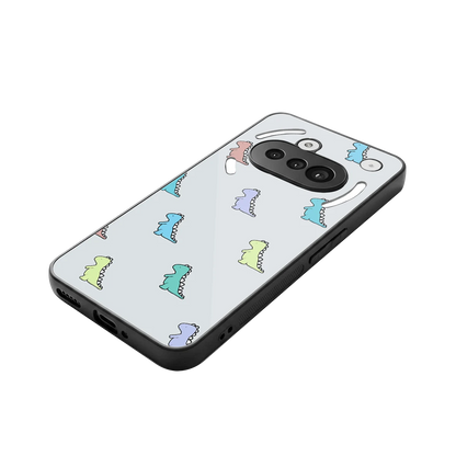 Dino stylish phone case for nothing phone 3a | glossy glass and slim fit