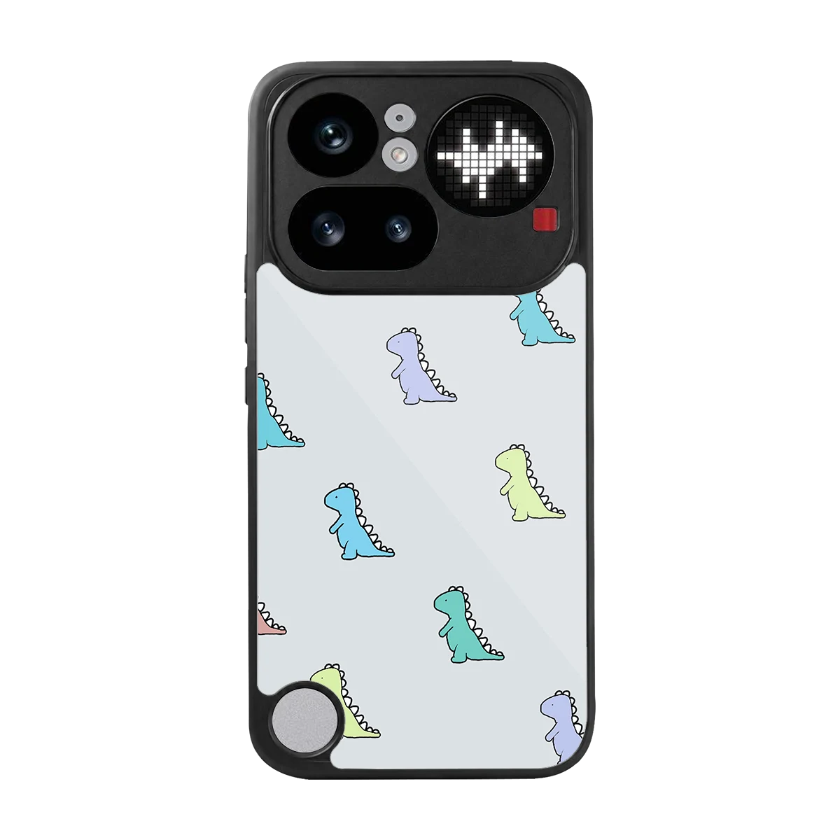 Dino back phone cover | glass case for nothing phone 4a pro