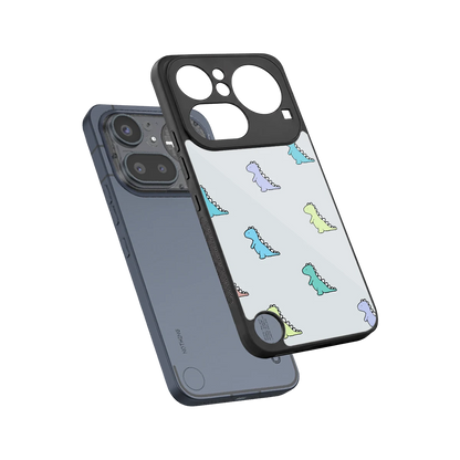 Dino sleek nothing phone 4a pro cover with tempered glass back and TPU edges