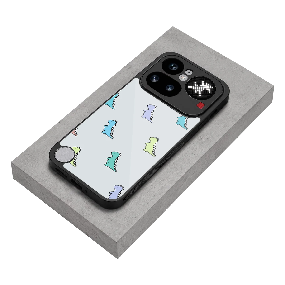 Dino stylish phone case for nothing phone 4a pro | glossy glass and slim fit