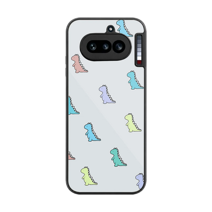 Dino back phone cover | glass case for nothing phone 4a