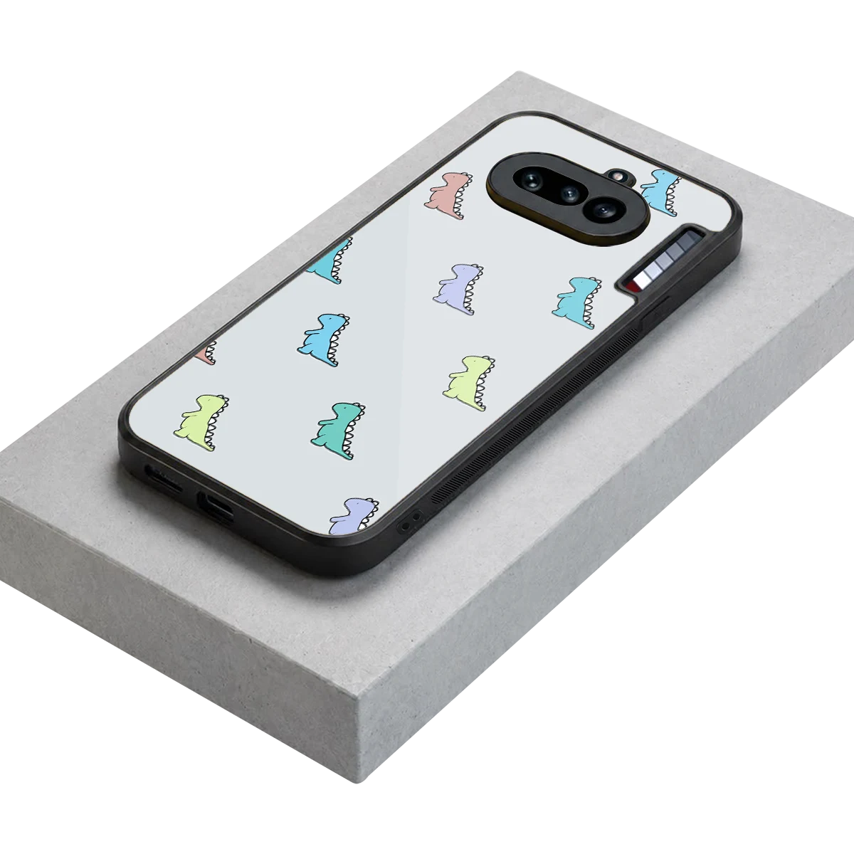 Dino stylish phone case for nothing phone 4a | glossy glass and slim fit