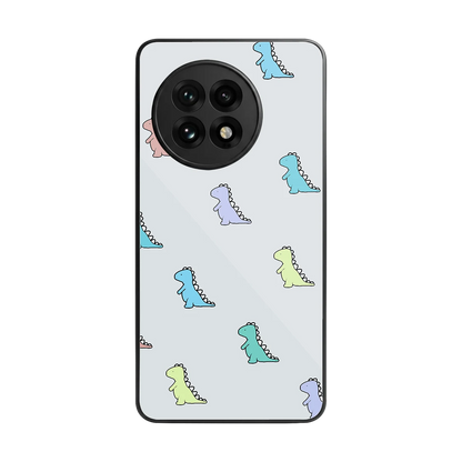 Dino back phone cover | glass case for oneplus 13r