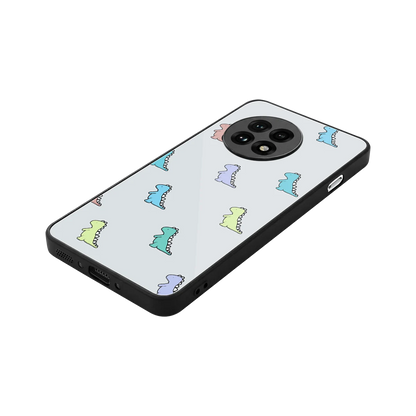 Dino stylish phone case for oneplus 13r | glossy glass and slim fit