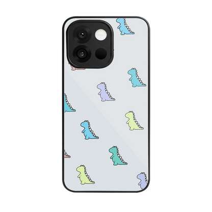 Dino back phone cover | glass case for oneplus 13s