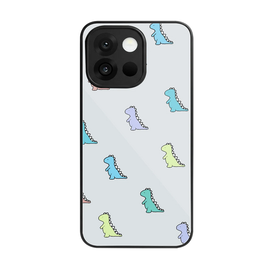 Dino back phone cover | glass case for oneplus 13s