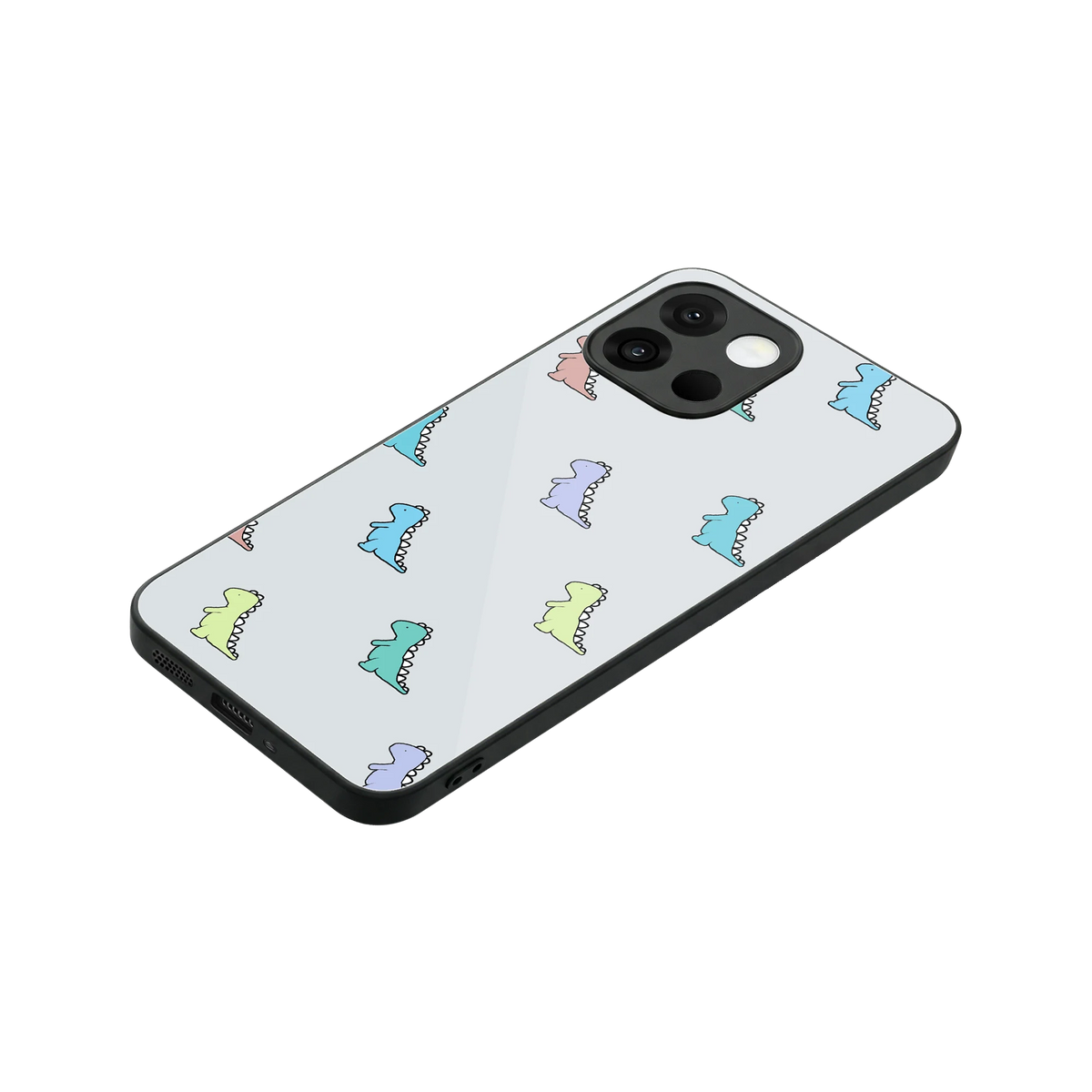Dino stylish phone case for oneplus 13s | glossy glass and slim fit
