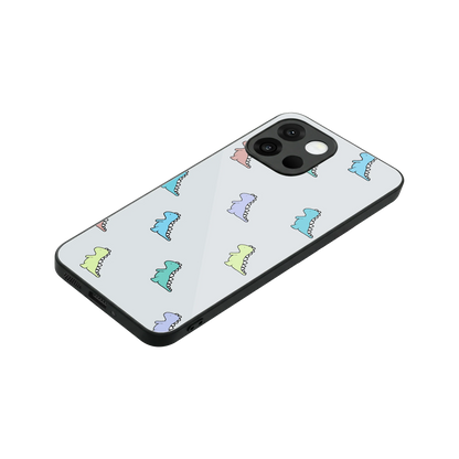 Dino stylish phone case for oneplus 13s | glossy glass and slim fit
