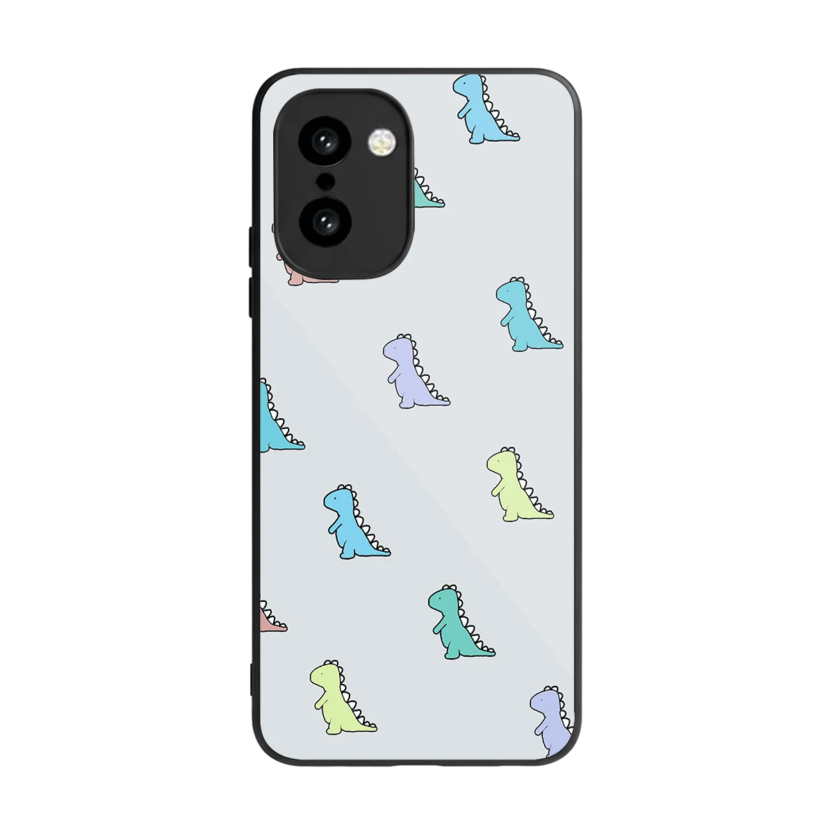 Dino back phone cover | glass case for oneplus 15r
