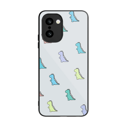 Dino back phone cover | glass case for oneplus 15r