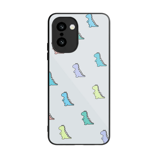 Dino back phone cover | glass case for oneplus 15r