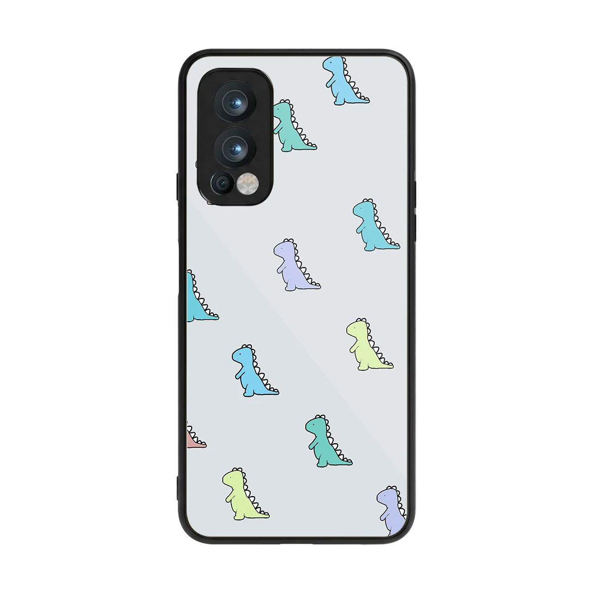 Dino back phone cover | glass case for oneplus nord 2