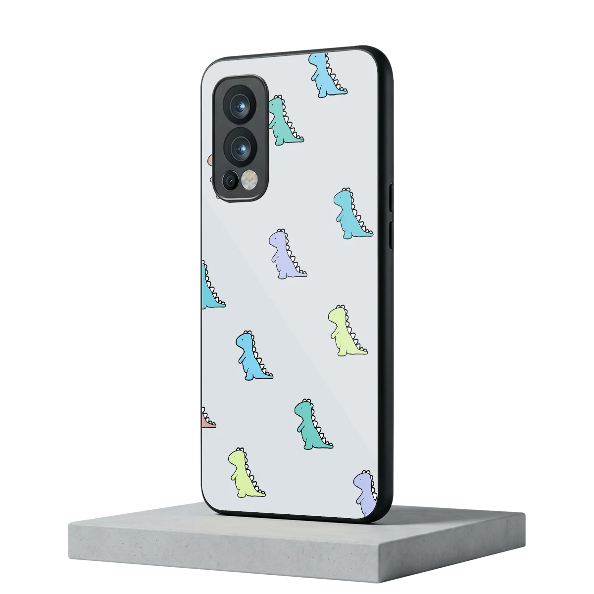 Dino oneplus nord 2 mobile cover | shockproof glass phone case