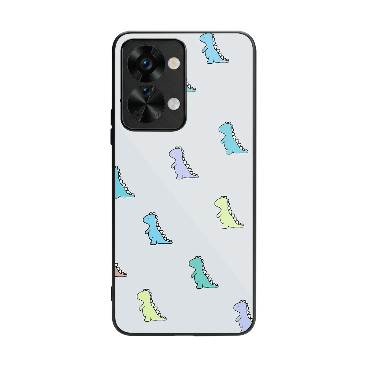 Dino back phone cover | glass case for oneplus nord 2t
