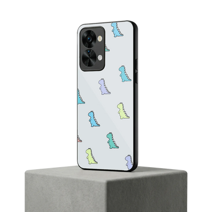Dino oneplus nord 2t mobile cover | shockproof glass phone case