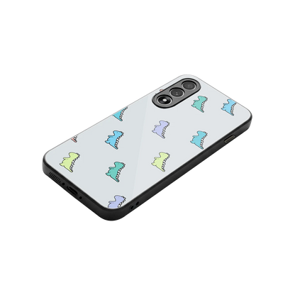Dino stylish phone case for oneplus nord 5 | glossy glass and slim fit