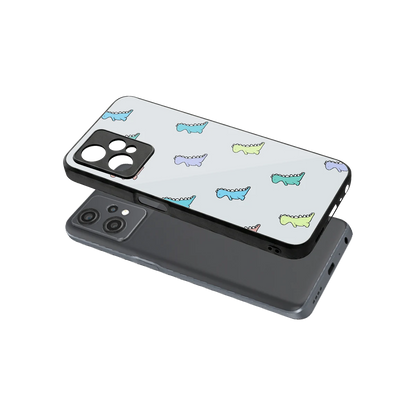 Dino sleek oneplus nord ce 2 lite cover with tempered glass back and TPU edges