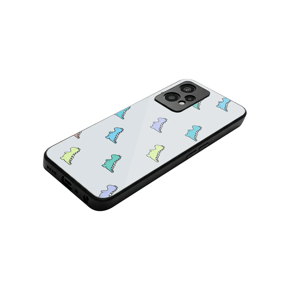 Dino stylish phone case for oneplus nord ce 2 lite | glossy glass and slim fit