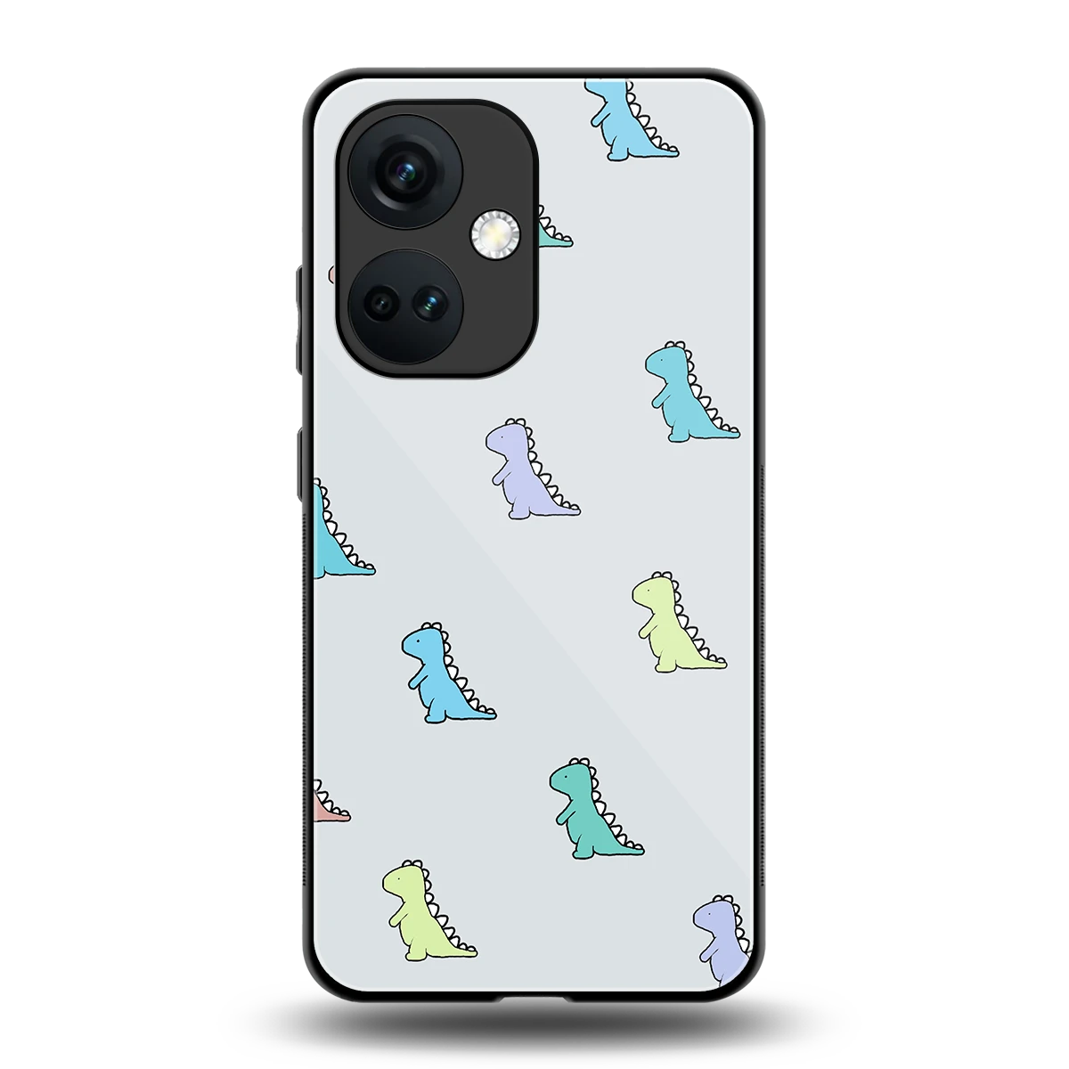 Dino back phone cover | glass case for oneplus nord ce 3