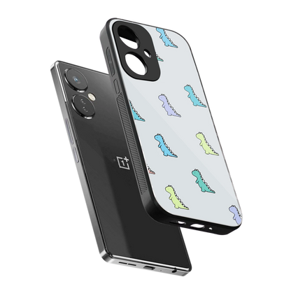 Dino sleek oneplus nord ce 3 cover with tempered glass back and TPU edges