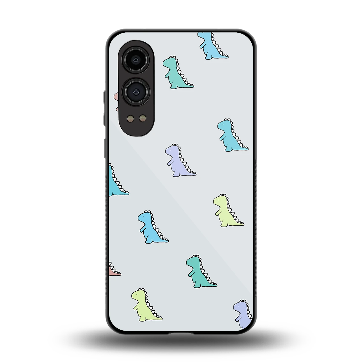 Dino back phone cover | glass case for oneplus nord ce 4 lite