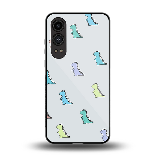 Dino back phone cover | glass case for oneplus nord ce 4 lite