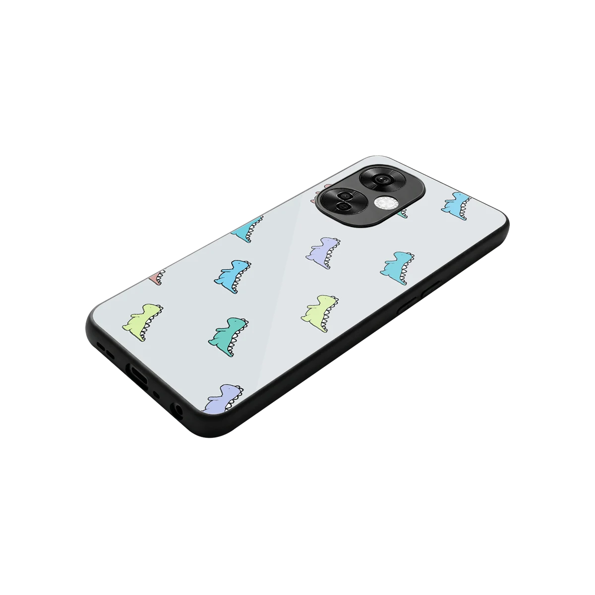Dino stylish phone case for oneplus nord ce 3 lite | glossy glass and slim fit