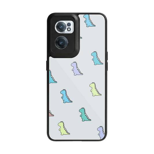 Dino back phone cover | glass case for oneplus nord ce 2