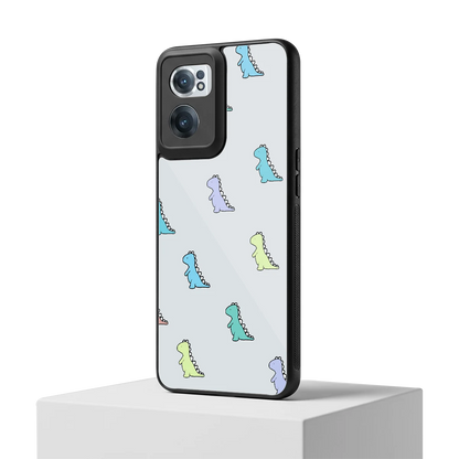 Dino oneplus nord ce 2 mobile cover | shockproof glass phone case