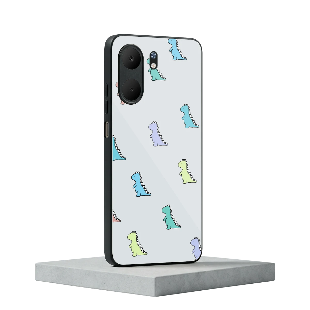 Dino oppo a5x 5g mobile cover | shockproof glass phone case