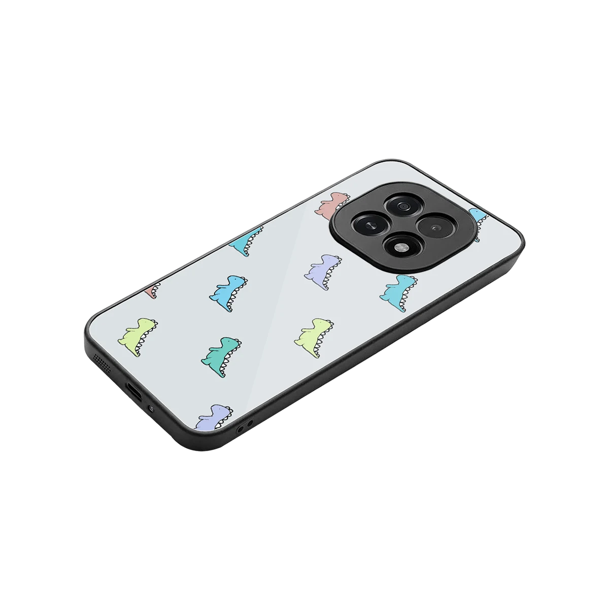 Dino stylish phone case for oppo f29 5g | glossy glass and slim fit