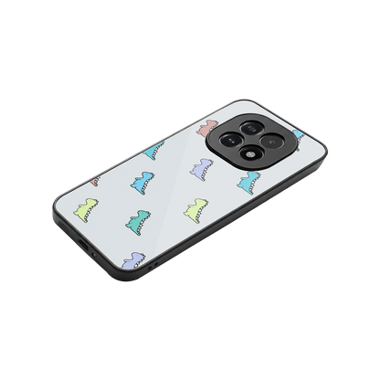 Dino stylish phone case for oppo f29 5g | glossy glass and slim fit