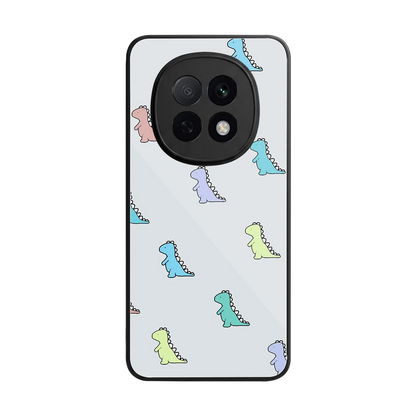 Dino back phone cover | glass case for oppo f29 pro 5g