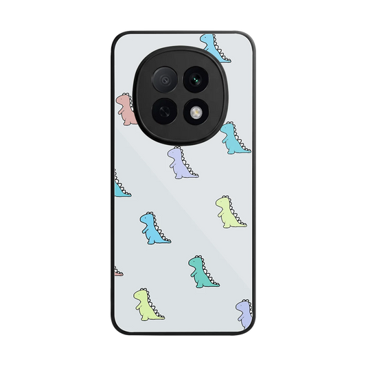 Dino back phone cover | glass case for oppo f29 pro 5g
