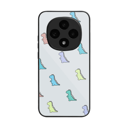 Dino back phone cover | glass case for oppo f31 pro 5g