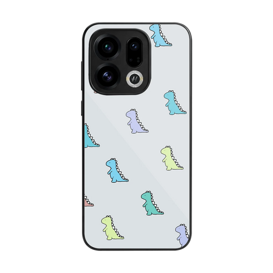 Dino back phone cover | glass case for oppo find x9