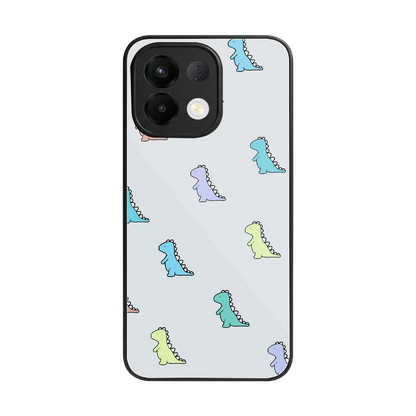 Dino back phone cover | glass case for oppo k13 5g