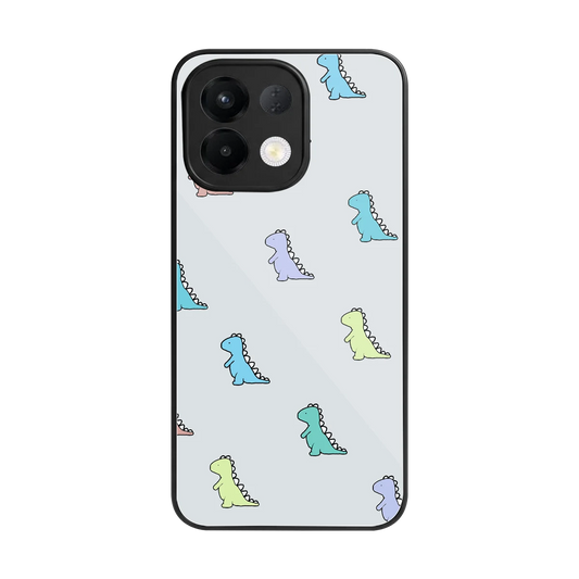 Dino back phone cover | glass case for oppo k13 5g