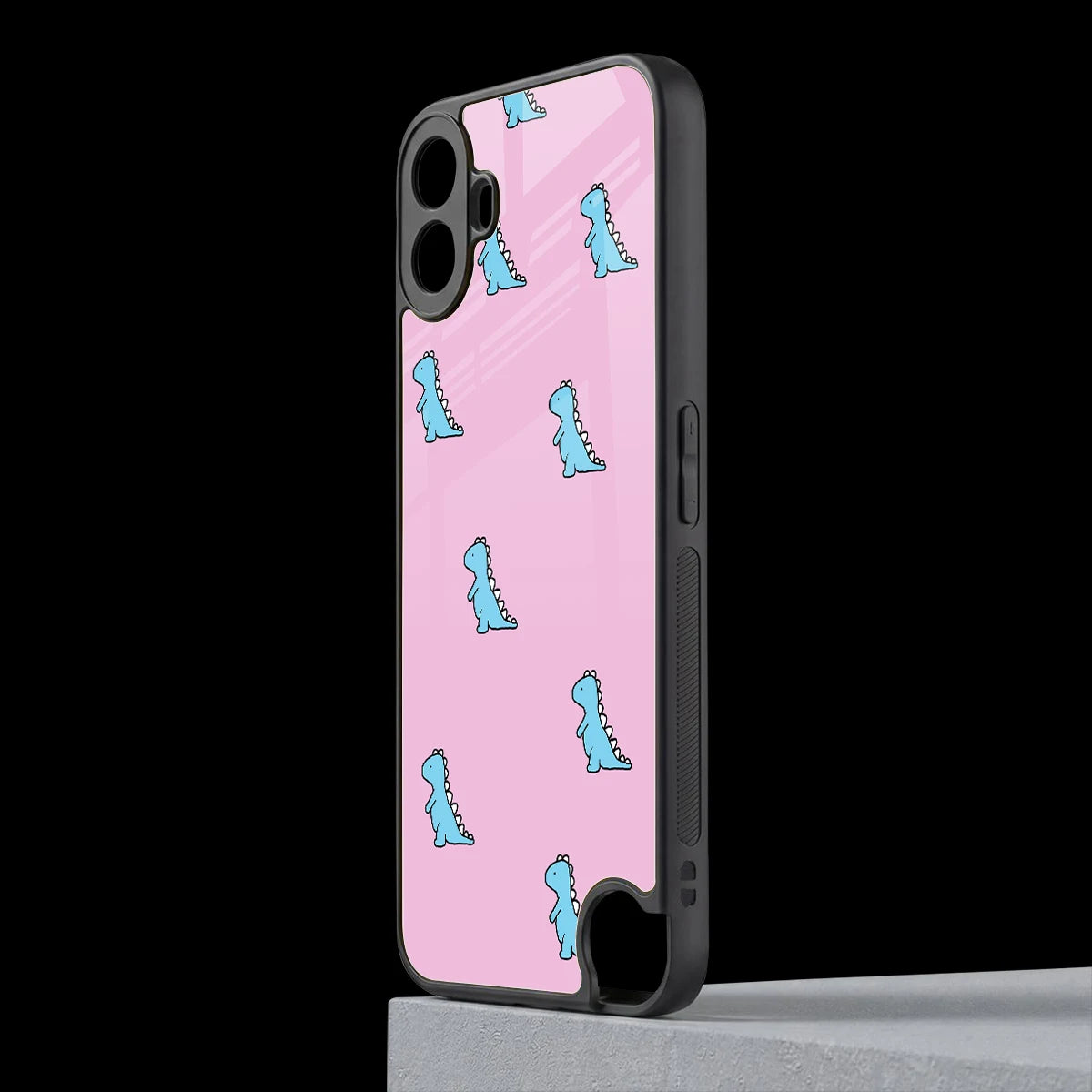 Dino Pink cmf nothing phone 1 mobile cover | shockproof glass phone case