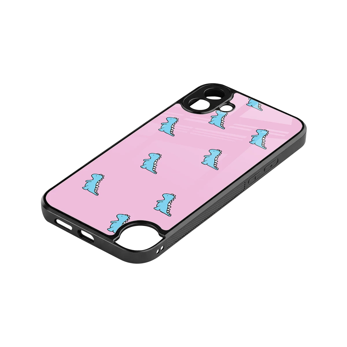 Dino Pink stylish phone case for cmf nothing phone 1 | glossy glass and slim fit