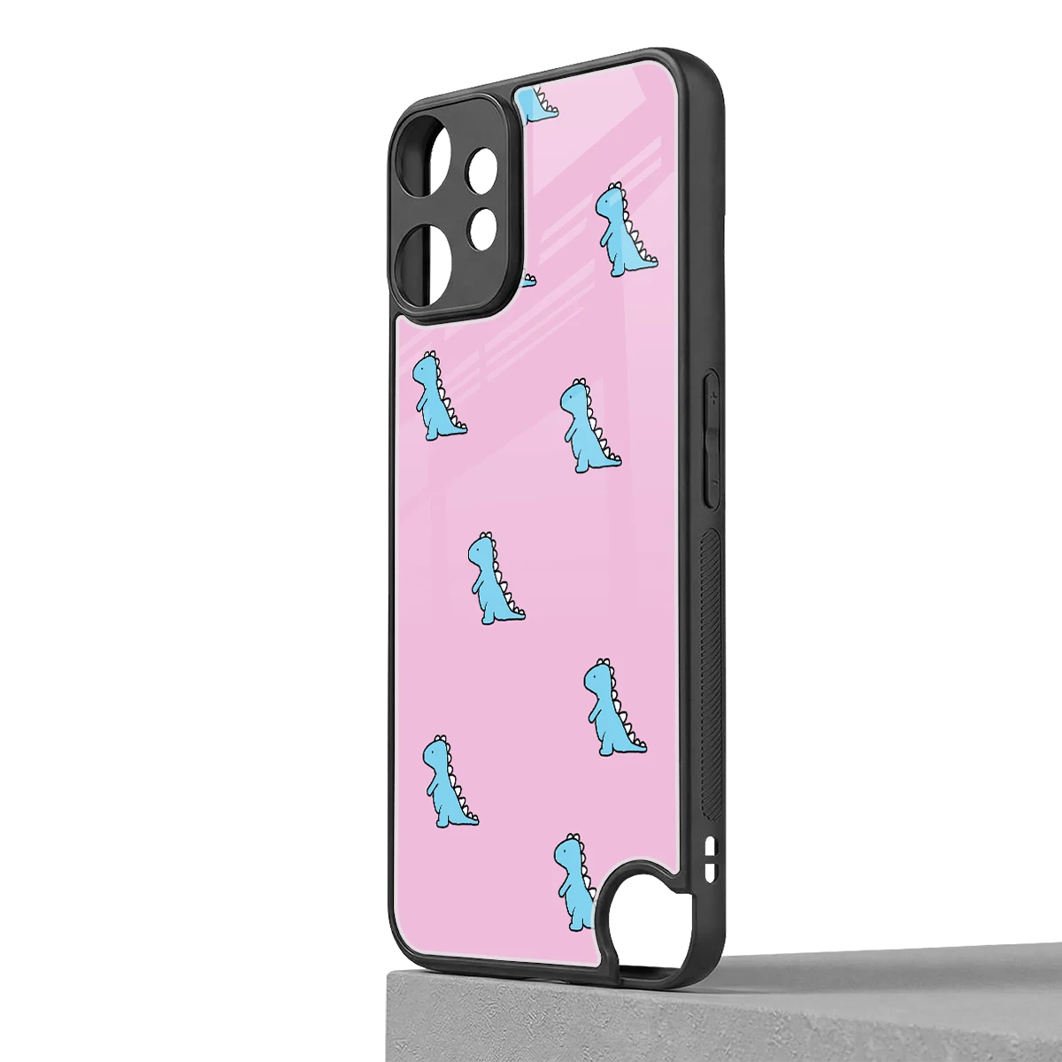 Dino Pink cmf nothing phone 2 pro mobile cover | shockproof glass phone case