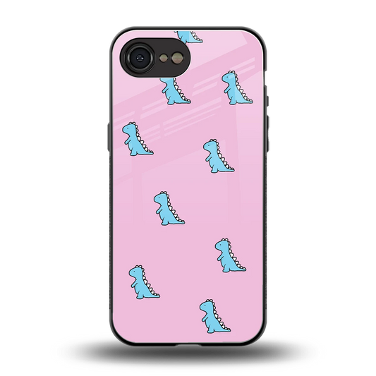 Dino Pink back phone cover | glass case for iphone 16e