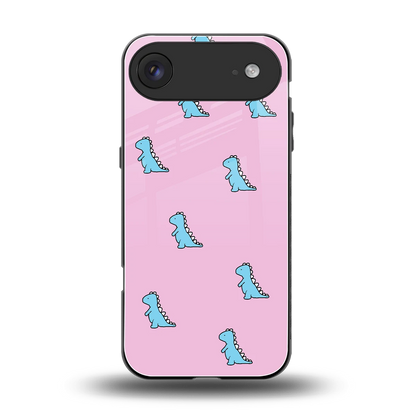 Dino Pink back phone cover | glass case for iphone air