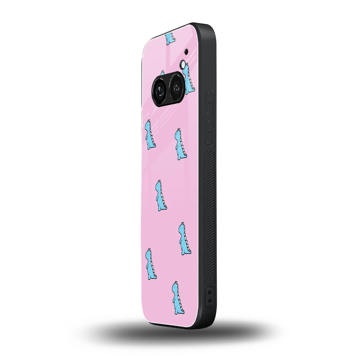 Dino Pink nothing phone 2a plus mobile cover | shockproof glass phone case