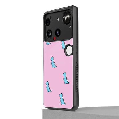 Dino Pink nothing phone 3 mobile cover | shockproof glass phone case