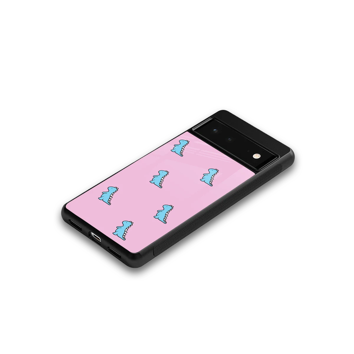 Dino Pink google pixel 6 mobile cover | shockproof glass phone case