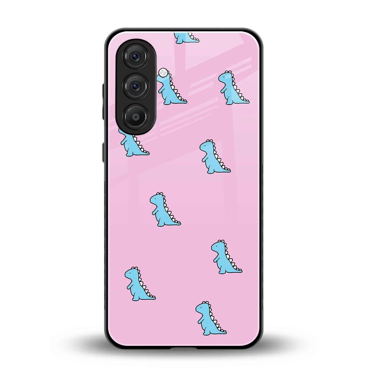 Dino Pink back phone cover | glass case for samsung galaxy a37 5g