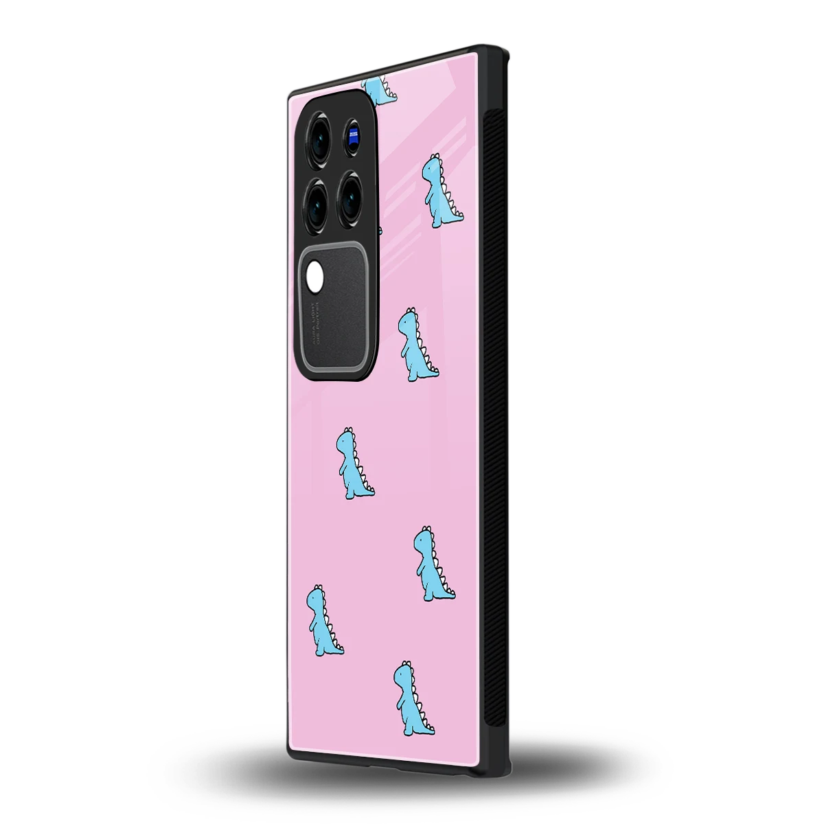 Dino Pinkvivo v30 pro mobile cover | shockproof glass phone case