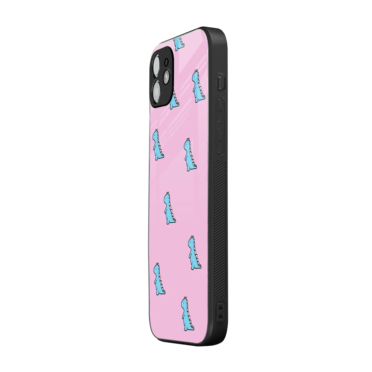 Dino Pink iphone 11 mobile cover | shockproof glass phone case
