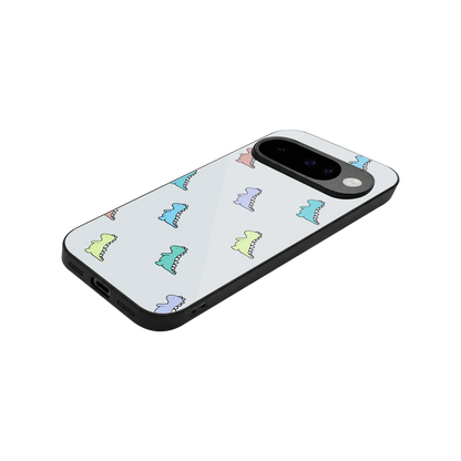 Dino stylish phone case for google pixel 10 | glossy glass and slim fit